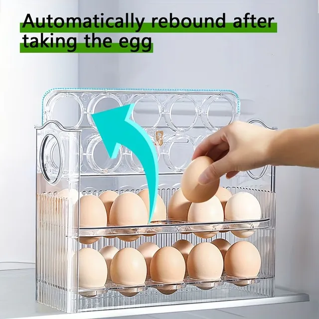 Automatický dávkovač vajec 3 poschodia - 30 ks, skladovanie vajec v chlade a čerstvosti