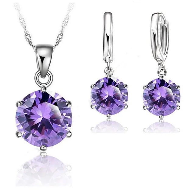 Set elegant de bijuterii cu cristale pentru femei Jemmin