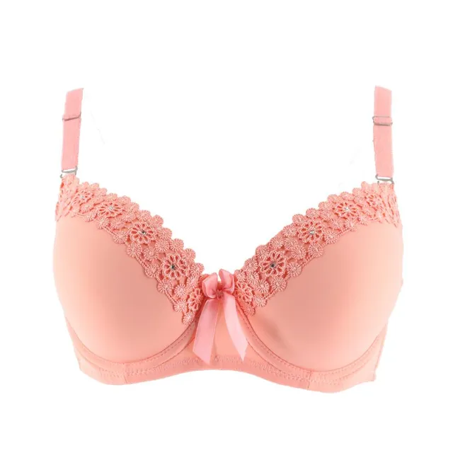 Women's Push-up Bra with Flowers