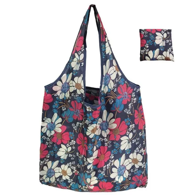 Moderní originální trendy skládací nákupní taška se zajímavým stylovým designem