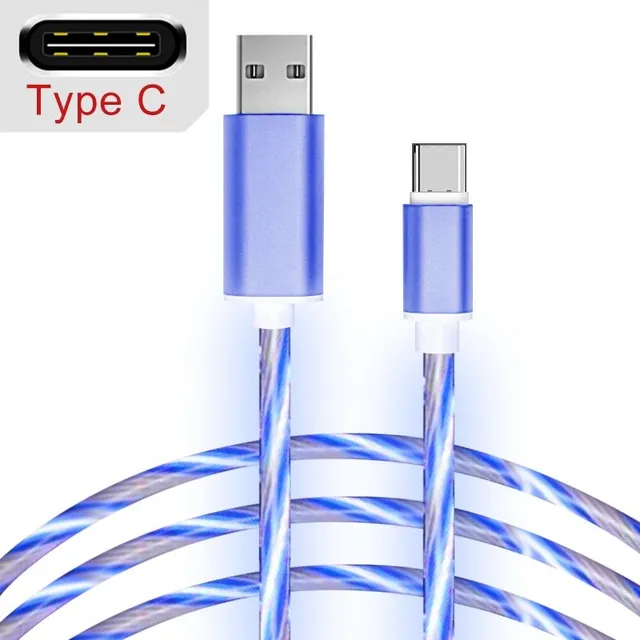 Illuminated charging cable