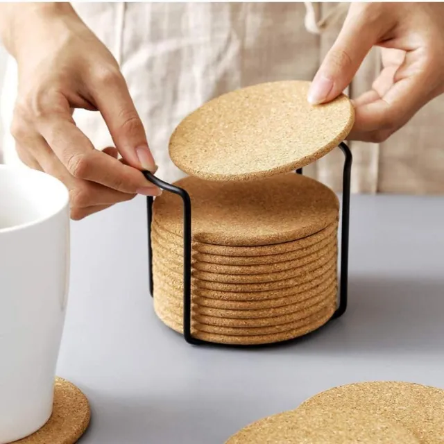 Cork coasters 20 pcs