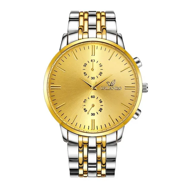 Stylish men's stainless steel watch