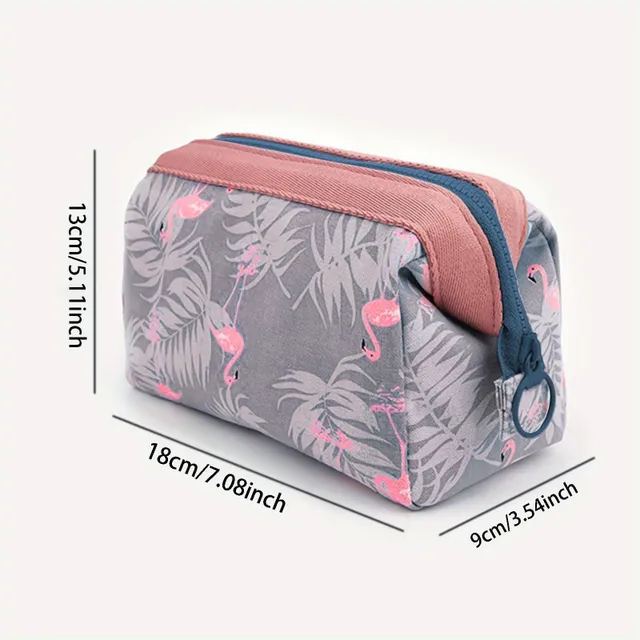 Stylische Kosmetiktasche mit Druck - praktischer Organizer für Kosmetik und Kleinigkeiten