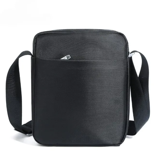 Male shoulder bag, fashion design, for leisure and work, many pockets, large capacity