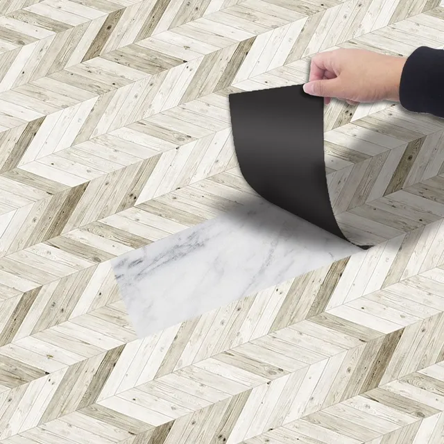 Self-adhesive wallpaper for floor and wall