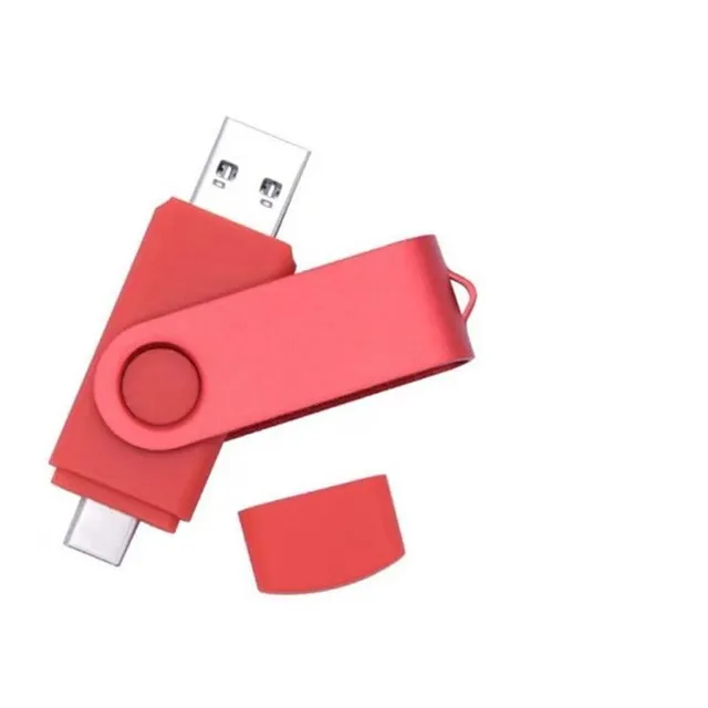 Stick USB elegant și adaptor USB C - mai multe variante de culori Anabelle