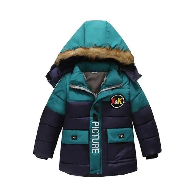 Children's long winter jacket