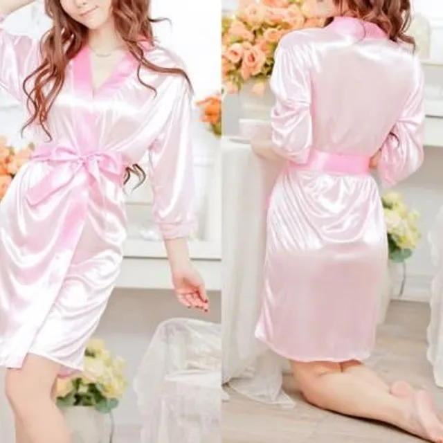 Ladies satin dressing gown Humble