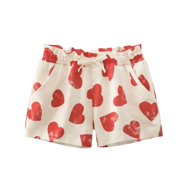 Children's classic sports summer elastic shorts with fruit printing