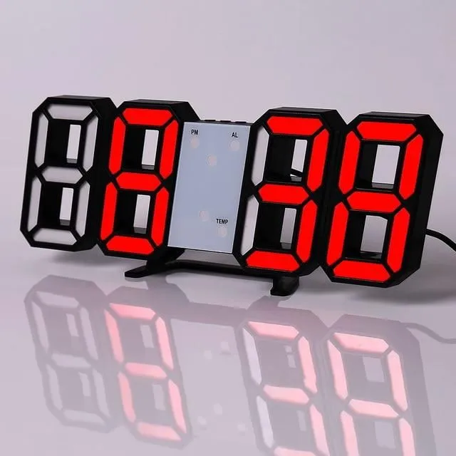 Zasilany cyfrowy zegar LED