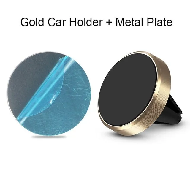 Magnetic car phone holder