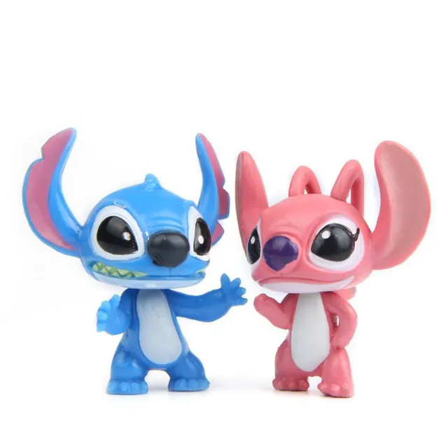 Kids creative set of figures popular animated characters Stitch - 10 pcs