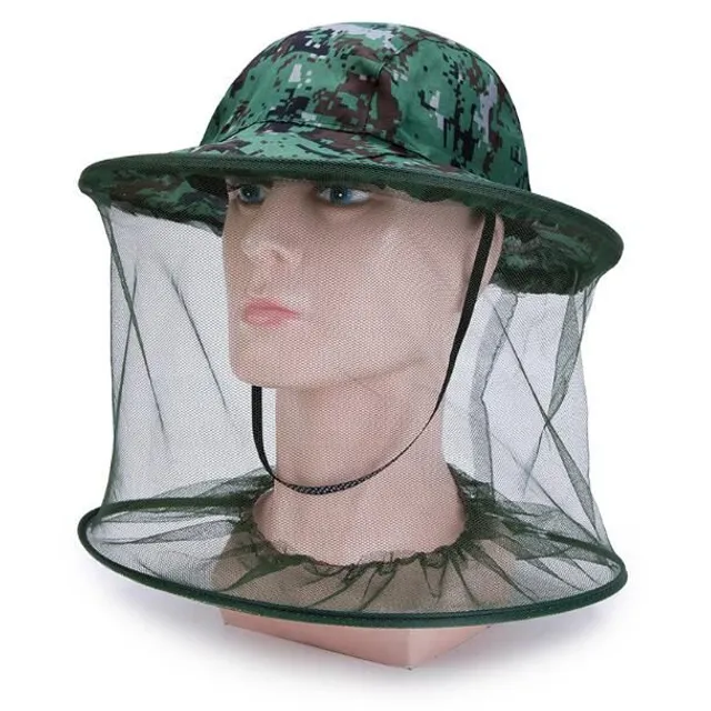 Fishing hats with insect net - more variants
