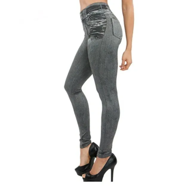 Women's Stretch Denim Pants in Plus Size