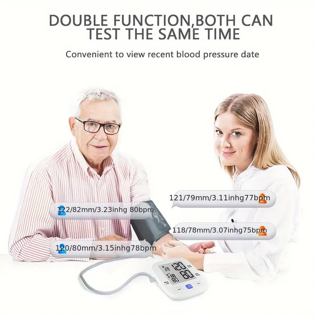 Domáci elektronický merač tlaku s digitálnym displejom pre osobnú starostlivosť