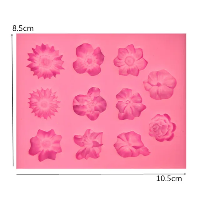 Formă din silicon pentru dulciuri florale