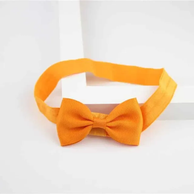 Girl elastic headband with bow