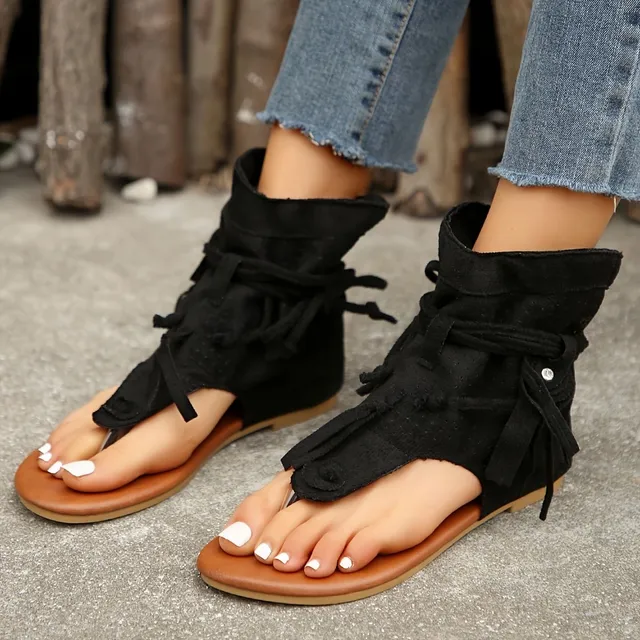 Women's sandals with fringes - stylish, light and comfortable for summer, holiday and the beach