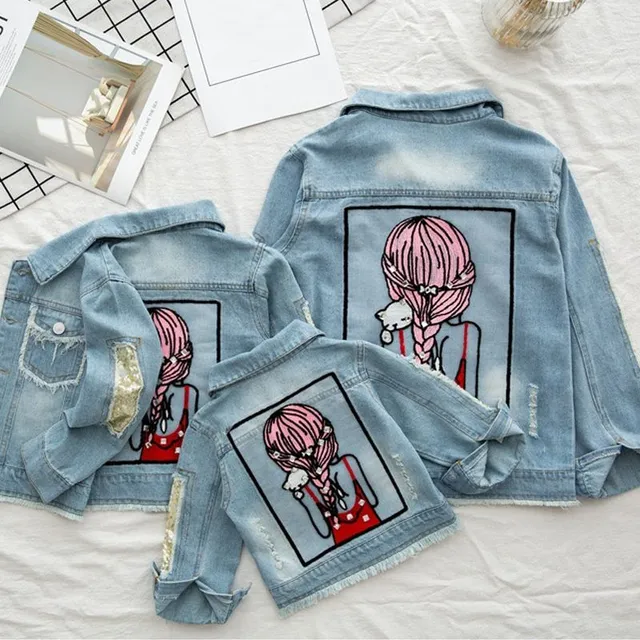 Chaqueta de mezclilla para niña