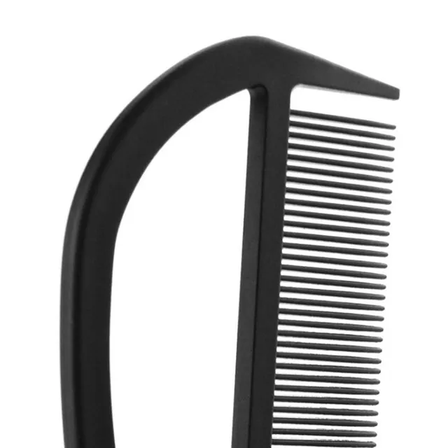 Midnight hairdresser comb with metal handle