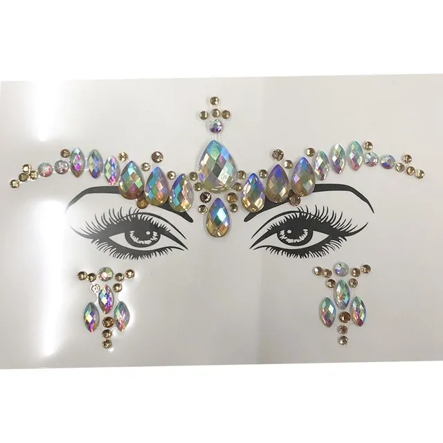 Sexy self-adhesive face rhinestones