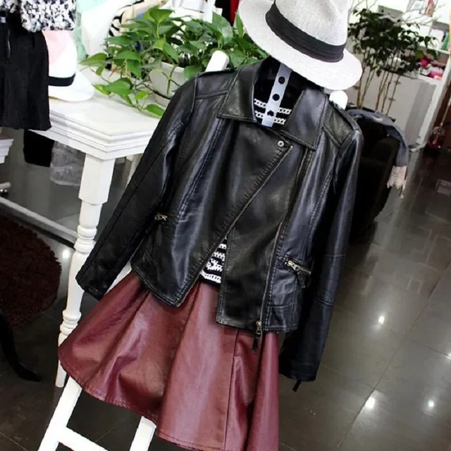Luxurious women's leather jacket Joe