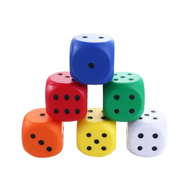 Dizajnová maxi hracia kocka z penového materiálu - niekoľko farebných variantov Rarach