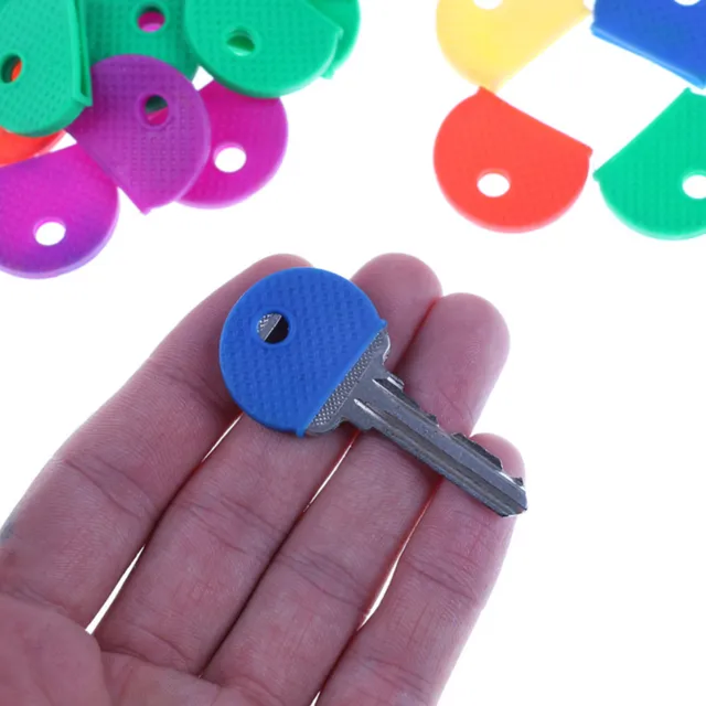 10 ks gumových barevných krytů na klíče