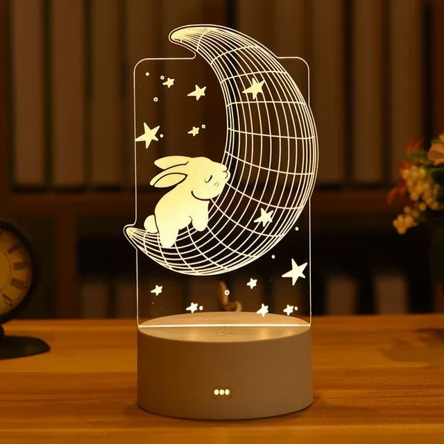 3D led night light