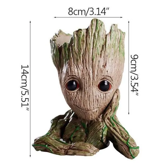 Baby Groot Flower Delivery thinking
