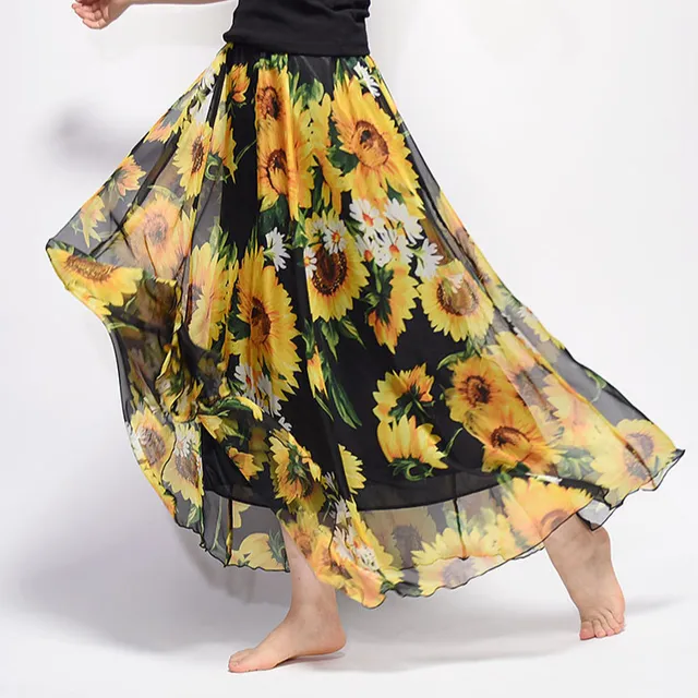 Women's Airy Summer Long Skirt