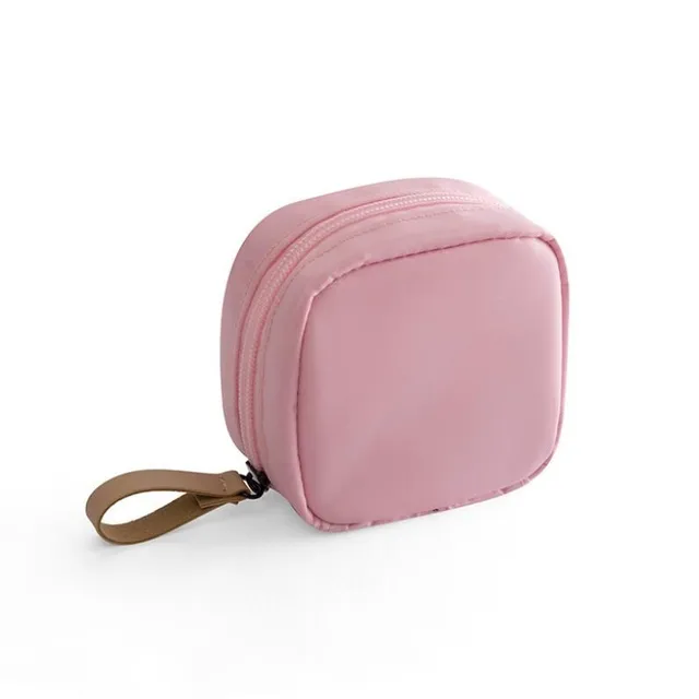 Travel mini cosmetic bag with flamingo print and others