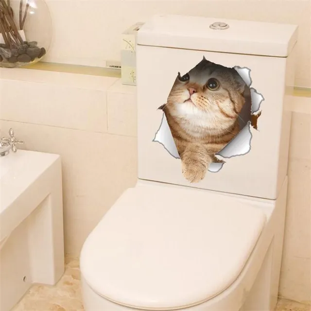 Naklejki 3D na WC CAT