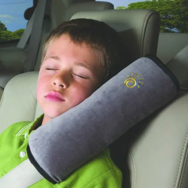 Baby pillow for seat belts in the car