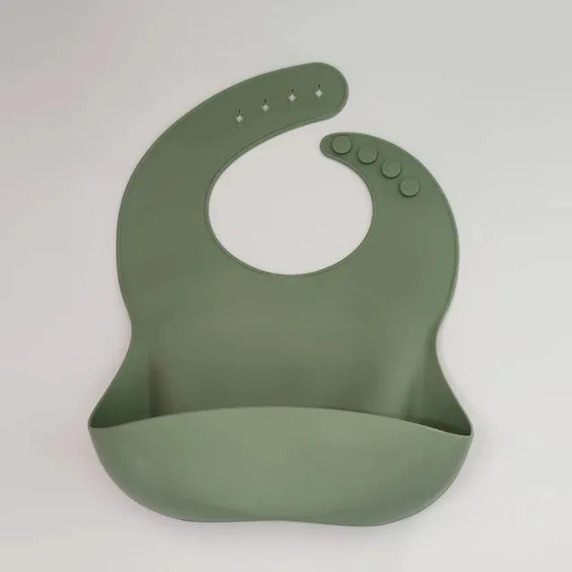 Col en silicone pour enfant - Bavoir imperméable pour bébés et tout-petits