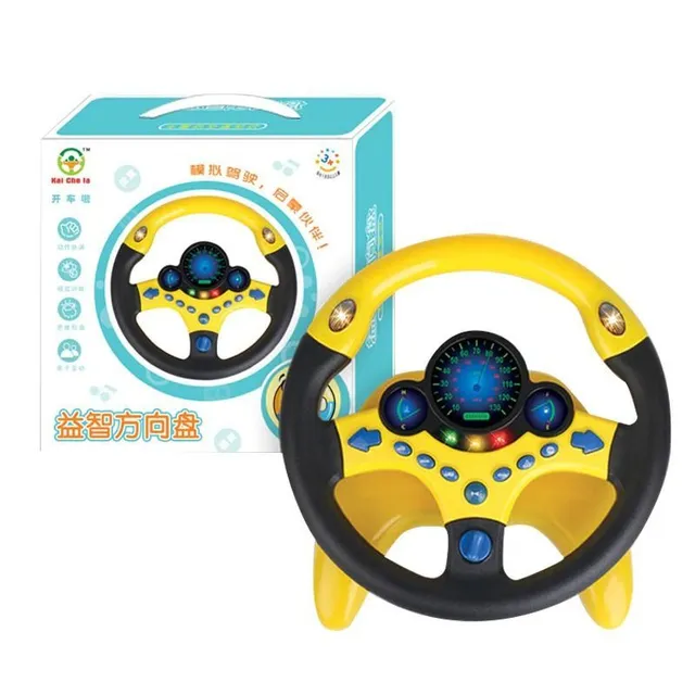 Child simulation steering wheel for car