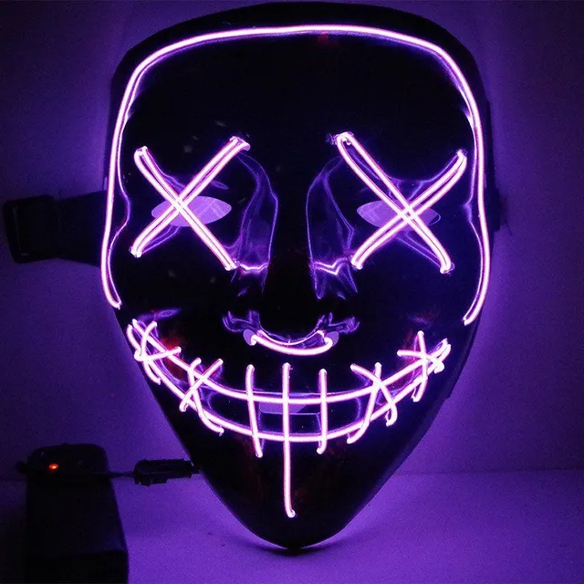 LED svetelná maska - 8 farieb