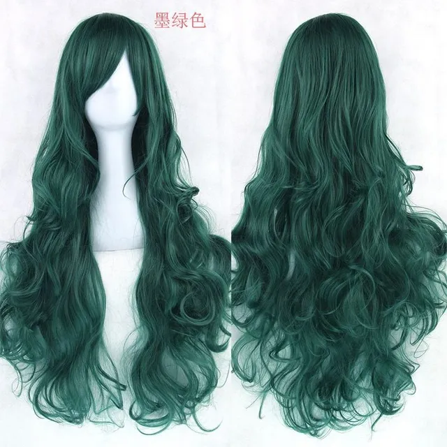 Synthetic wig - long wavy haircut