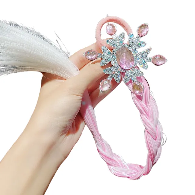 Hair rubber with hair extensions for children