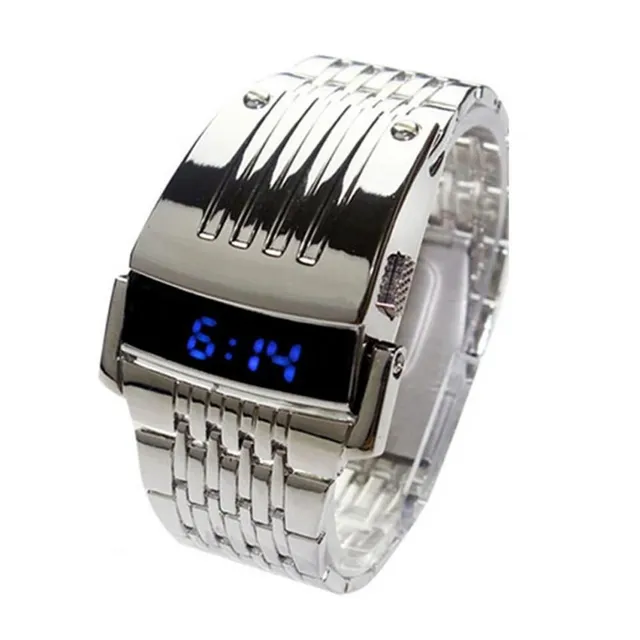 LED náramkové hodinky s automatickým režimom úspory energie - Elegantné