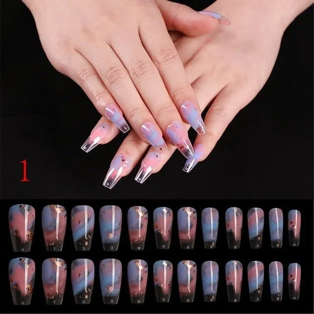 Artificial nails - 24pcs - More variants