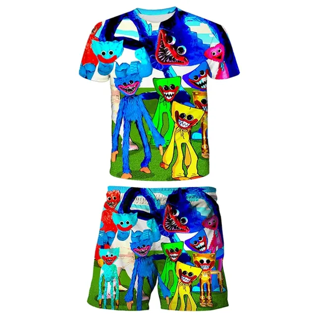 Boys summer set with the popular character Huggy Wuggy