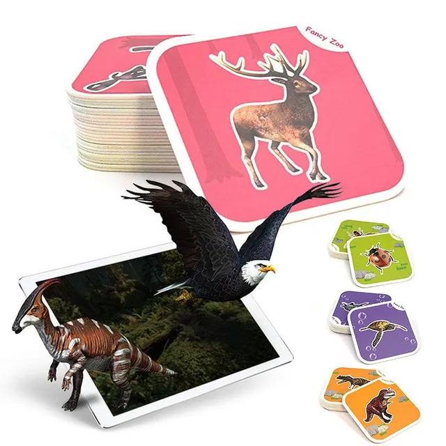 Inteligentná sada virtuálnych 4D kariet pre deti