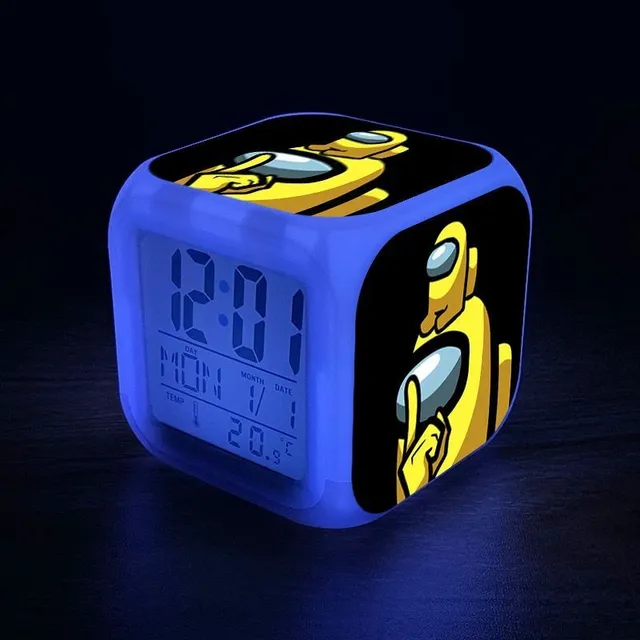 Lighting alarm for children with gaming motifs among-us-27