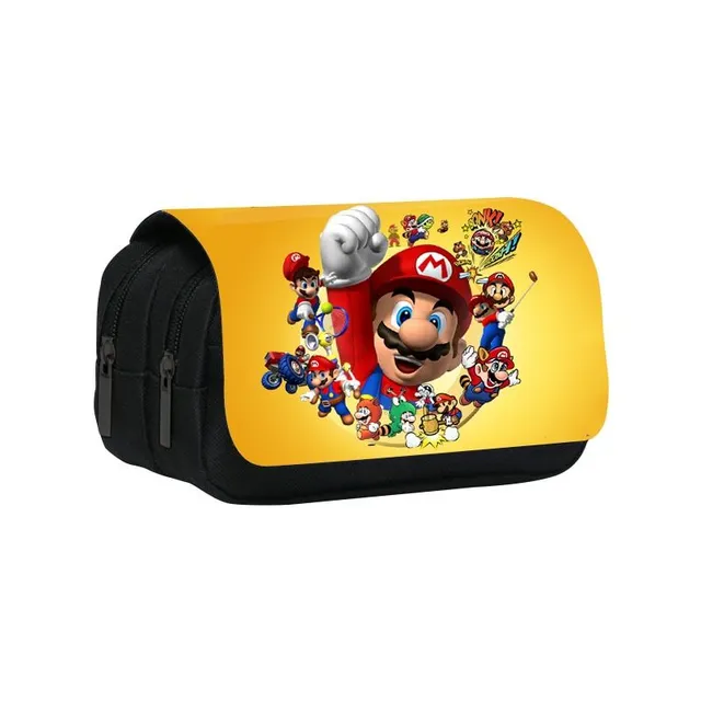 School pencil case with Super Mario motifs