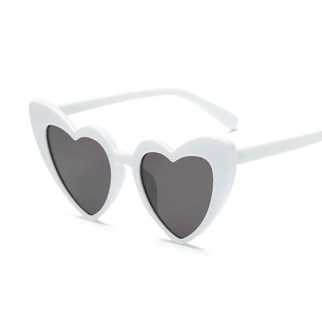 Stylish women's heart shaped sunglasses with UV 400 - several colour options Barbara