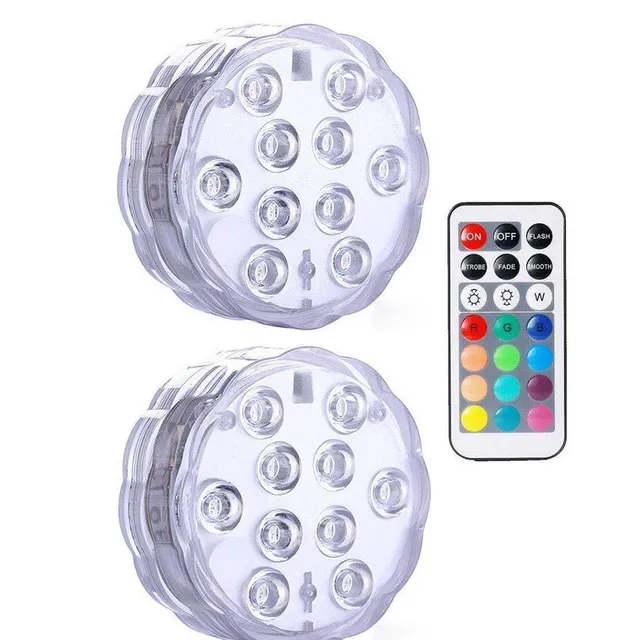 Waterproof light 10 LED for battery with controller