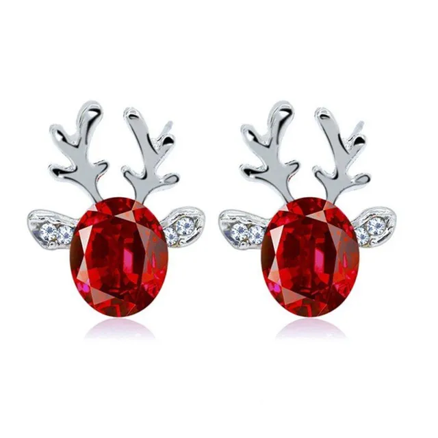 Christmas reindeer earrings