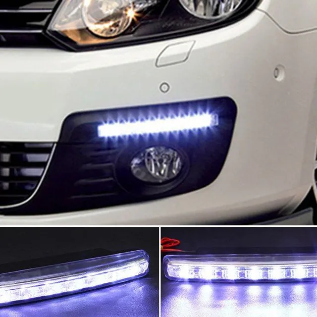 DRL svetlá pre denné svietenie 2x 8 LED s poštovným ZADARMO